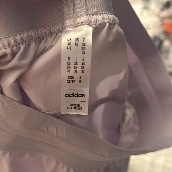 adidas Women's Athletic Shorts in Light Purple - Picture 3 of 3